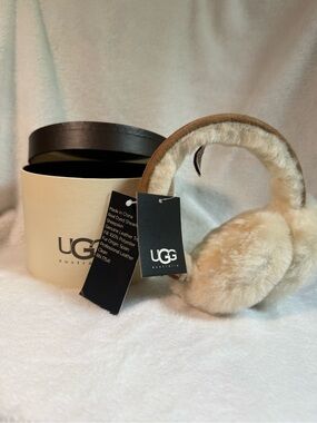 UGG Cream Shearling On-Ear Headphones
